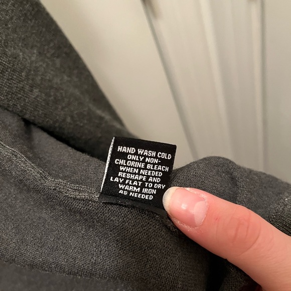 Long Gray Open Front Cardigan - Picture 4 of 4